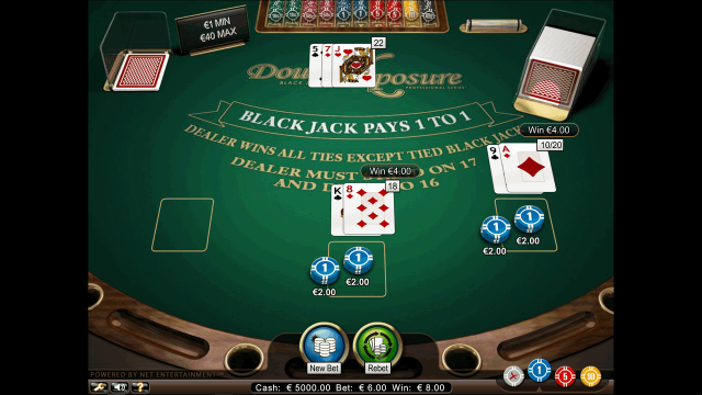 Характеристики слота Double Xposure Blackjack Pro Series 5