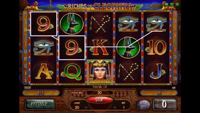 Характеристики слота Riches Of Cleopatra 6