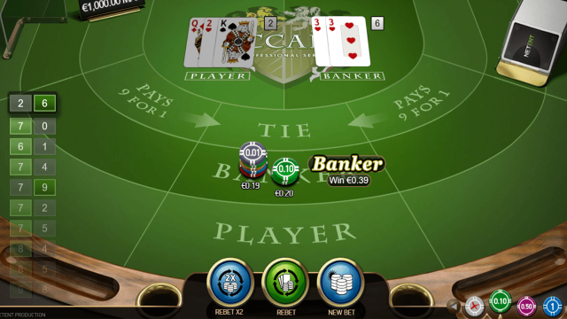 Характеристики слота Baccarat Pro Series Table Game 8