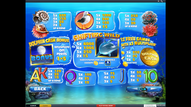 Характеристики слота Dolphin Cash 1